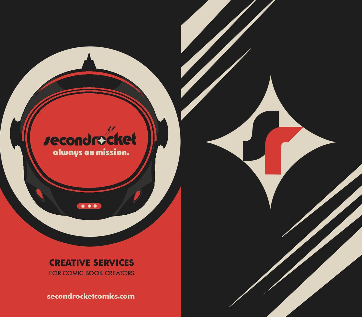 2ndRocketComics's tweet photo. If you end up with one of these in your hands, it means you're ready to make comics with some of the most talented creative specialists in the comic book industry. The official SECOND ROCKET business card, now printing. https://t.co/eBes4YGrLW