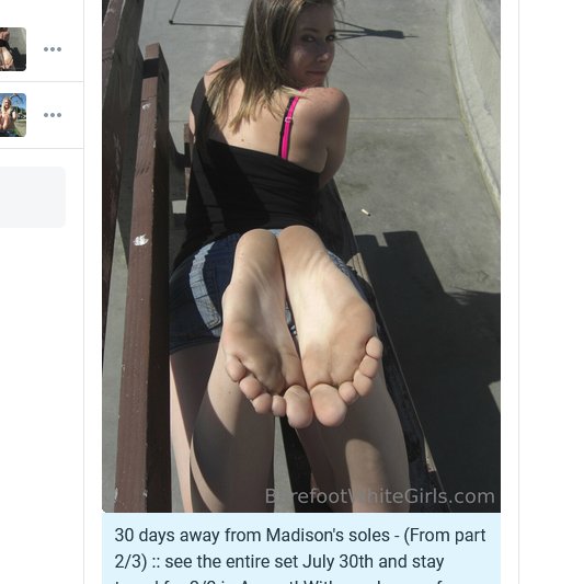 a preview of a message going out to Subscribers Only  https://t.co/9bzUJFbXp7   - if you're not subscribed<a href="/tag/barefootwhitegirls"class="tags"><span>#barefootwhitegirls</span></a>