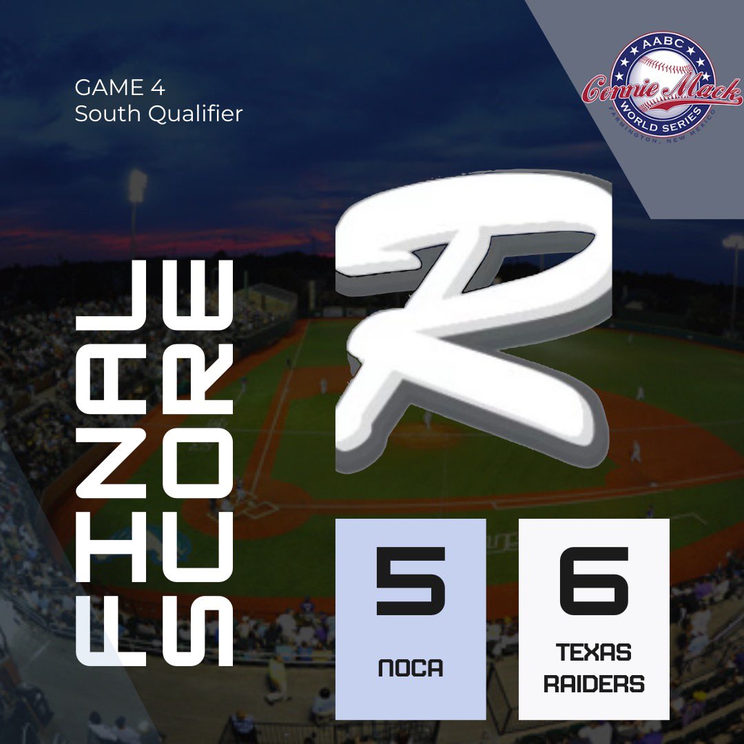Nola_Baseball's tweet photo. Final Scores from today’s Games 3 - 4 - 5 here in New Orleans at the @conniemackwsbb #SouthQualifier https://t.co/CFItFIngE8