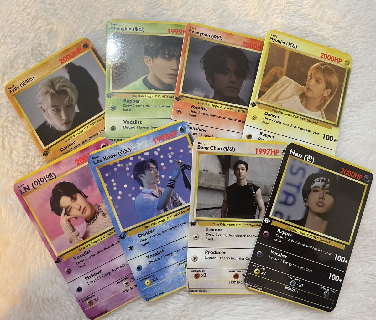 stans4change's tweet photo. would y’all be interested in a give away? I have some left over fan made photocards from stray kids 👁️👁️ https://t.co/CDbqcT1axC