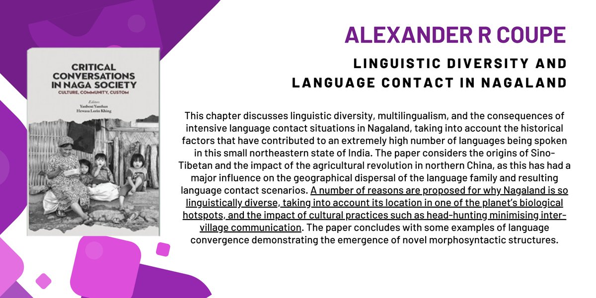 Assoc Prof Alexander R. Coupe explores language contact situations in Nagland and why it is so linguistically diverse.