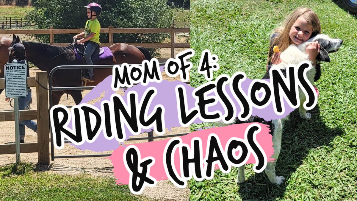 TLifeDailyVlogs's tweet photo. *New vlog*
Mom of 4: Horse riding lessons &amp; managing chaos
https://t.co/XK61kybThN https://t.co/bkKTOS3NAB