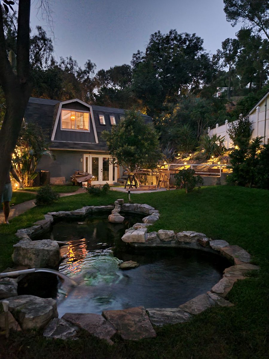 Backyard and backhouse looking solid

Lots of work to do still... lots and lots of work....

Next project: tackling and redoing that neglected koi pond