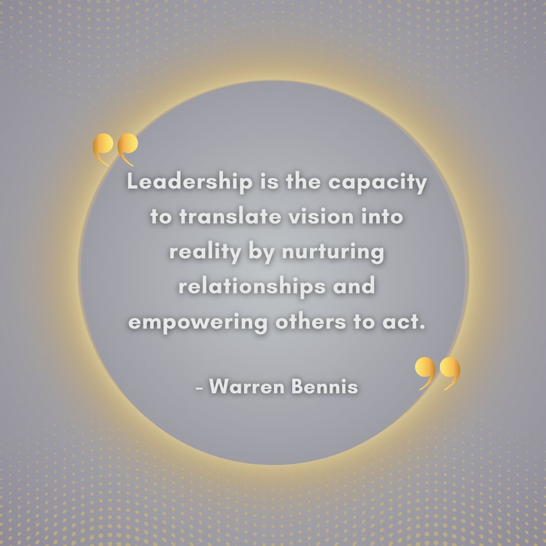 This quote captures a fundamental aspect of leadership that emphasizes turning a vision into tangible outcomes through nurturing relationships and empowering others to take action.  #inclusion #workculture #corporateworld #teamengagement #coaching #teamcoaching #systemscoaching