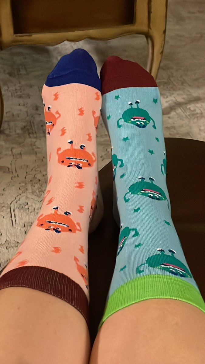 Best thing about #NotAtISTE is all the fun swag brought home by my boss @sellason ♥️ - love the fun socks  @MicrosoftEdu !!!