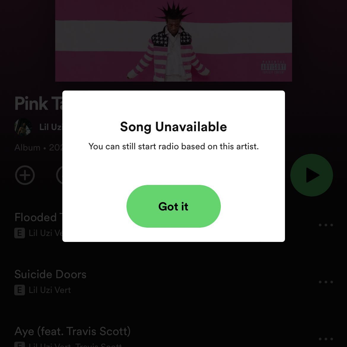 DailyRapFacts's tweet photo. Lil Uzi Vert’s ‘The Pink Tape’ has already crashed Spotify 😬 https://t.co/ZQrtmPMWb0