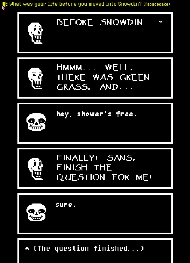 SANS AND PAPYRUS ARE FROM DELTARUNE CONFIRMED WHAT THE FUCK
There ain’t NO green grass in Undertale man