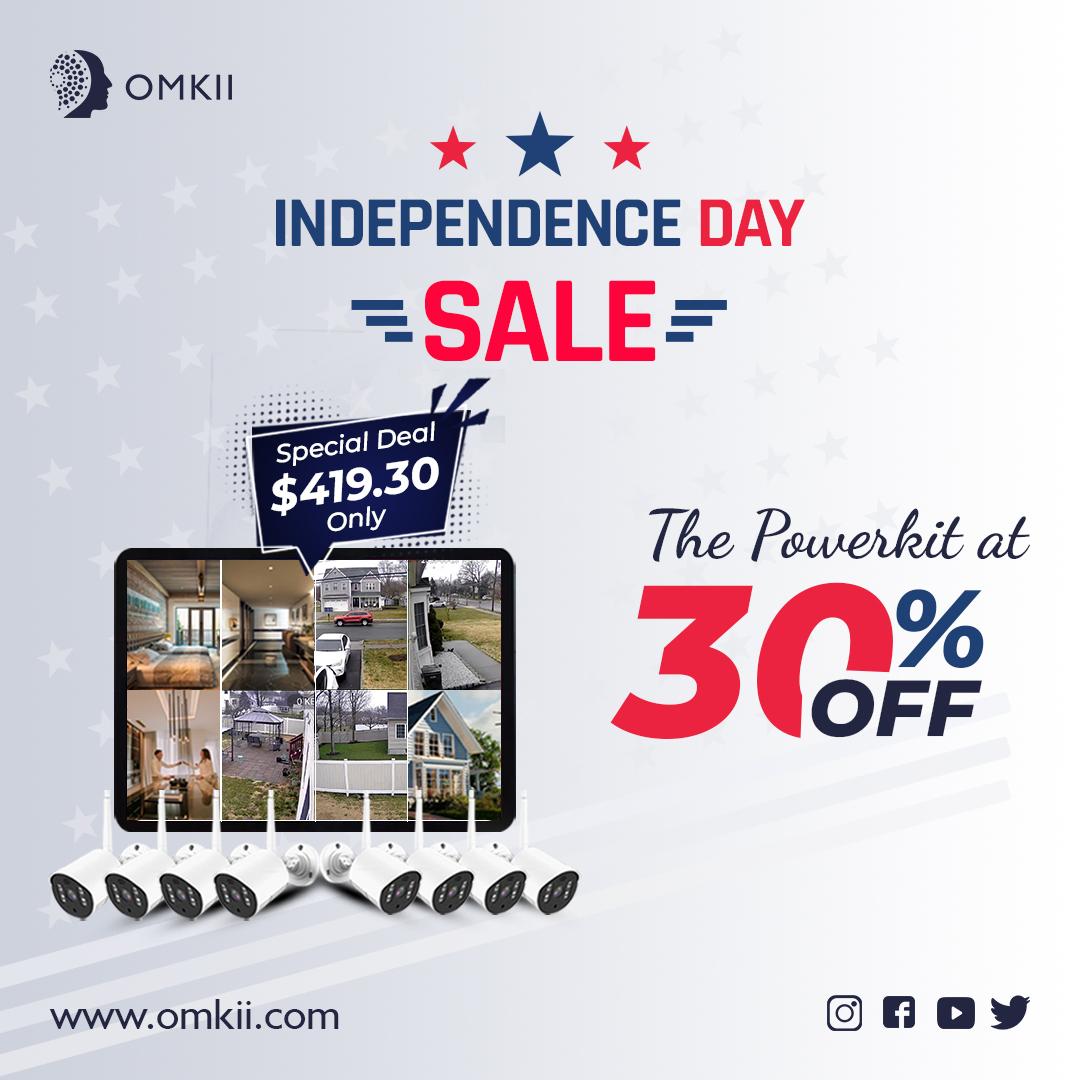 omkiiofficial's tweet image. Get a hold of the 8 Channel NVR Kit by Omkii at 30% off, today! Offer lasts by the end of Independace Day. Get a view indoors and out with 8 screens and a display panel too! For power-packed security, trust Omkii!

Shop Now: omkii.com/pages/independ…

#nvrkit #independanceday2023