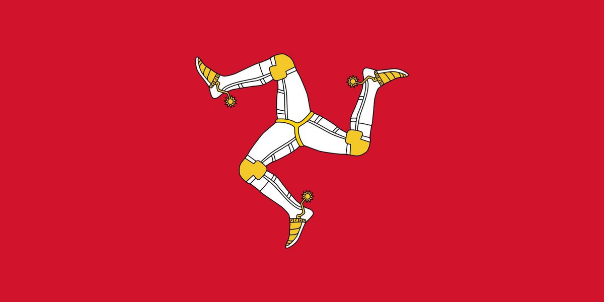 graceface1031's tweet photo. I just learned about the flag of the Isle of Man, and I have questions https://t.co/VL8y2FzFeT
