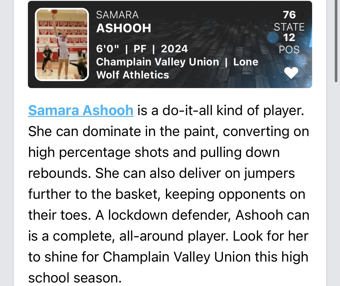 Samara Ashooh (@samara_ashooh) on Twitter photo Thank you for another write up! Looking forward to playing in Louisville, Kentucky for Run for the Roses next week! <a href="/PGHNewEngland/">Prep Girls Hoops New England</a> <a href="/LWAVT/">Lone Wolf Athletics</a> Thank you for another write up! Looking forward to playing in Louisville, Kentucky for Run for the Roses next week! <a href="/PGHNewEngland/">Prep Girls Hoops New England</a> <a href="/LWAVT/">Lone Wolf Athletics</a>