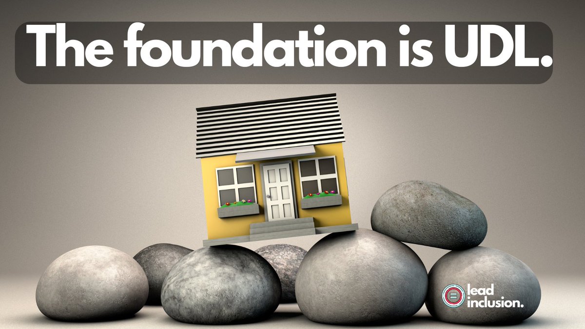 🔧 UDL is planning lessons from the outset based on the variation we know we have in every #classroom of #students. #Differentiation is added later. The foundation is #UDL. #LeadInclusion #EdLeaders #Teachers