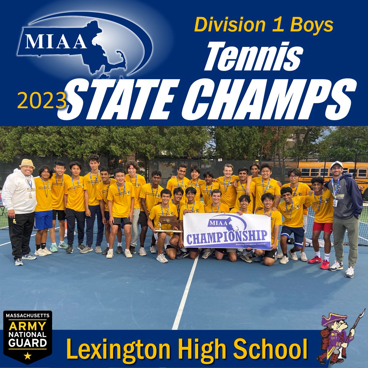 MIAA033's tweet photo. 🎾 Salute to the Boys Tennis Team State Champions. 🏆 https://t.co/NWvhuti6Pd