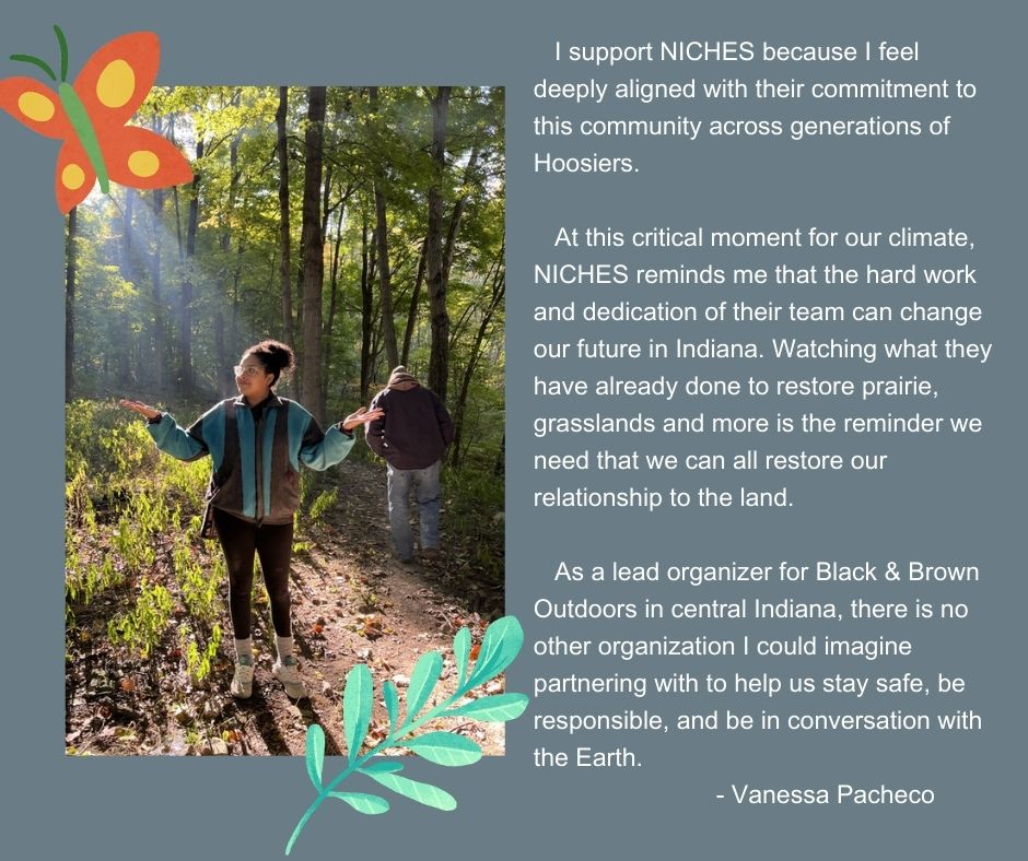 NICHESLandTrust's tweet photo. Board member Vanessa shares why she supports NICHES in celebration of our 28th Birthday Celebration! Please support our birthday campaign today and help us raise $10,000 for nature! https://t.co/K90WO6XrIq https://t.co/jAPKsjO3mK