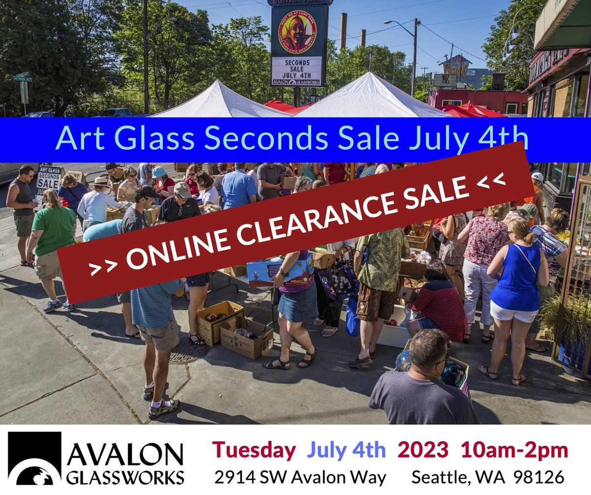 avalonglass's tweet photo. Clearance Sale in-person July 4th or online now in our Etsy store. Shop https://t.co/4WBgfFGj2G or link in bio. #artglass #summersale #etsystore https://t.co/tAtV5qmhMq