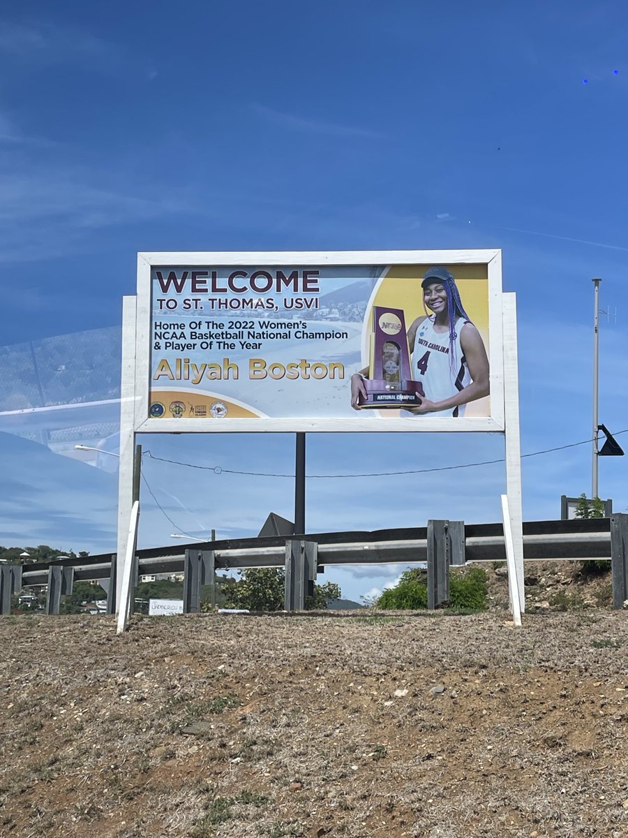 Shane Beamer (@coachsbeamer) on Twitter photo How awesome is this??
EVERY person that arrives in St Thomas, USVI from all over the 🌎 sees this as they’re leaving the airport !!
Proud to be a #Gamecock with you <a href="/aa_boston/">Aliyah A. Boston</a> !! Congrats on being named an All-Star 🤙🏻
<a href="/dawnstaley/">dawnstaley</a> <a href="/GamecockWBB/">South Carolina Women's Basketball</a> How awesome is this??
EVERY person that arrives in St Thomas, USVI from all over the 🌎 sees this as they’re leaving the airport !!
Proud to be a #Gamecock with you <a href="/aa_boston/">Aliyah A. Boston</a> !! Congrats on being named an All-Star 🤙🏻
<a href="/dawnstaley/">dawnstaley</a> <a href="/GamecockWBB/">South Carolina Women's Basketball</a>