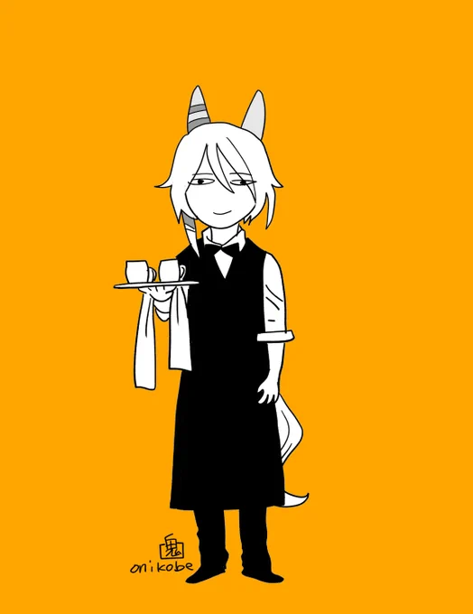 朝らくがき 似合いそうと思って描いた