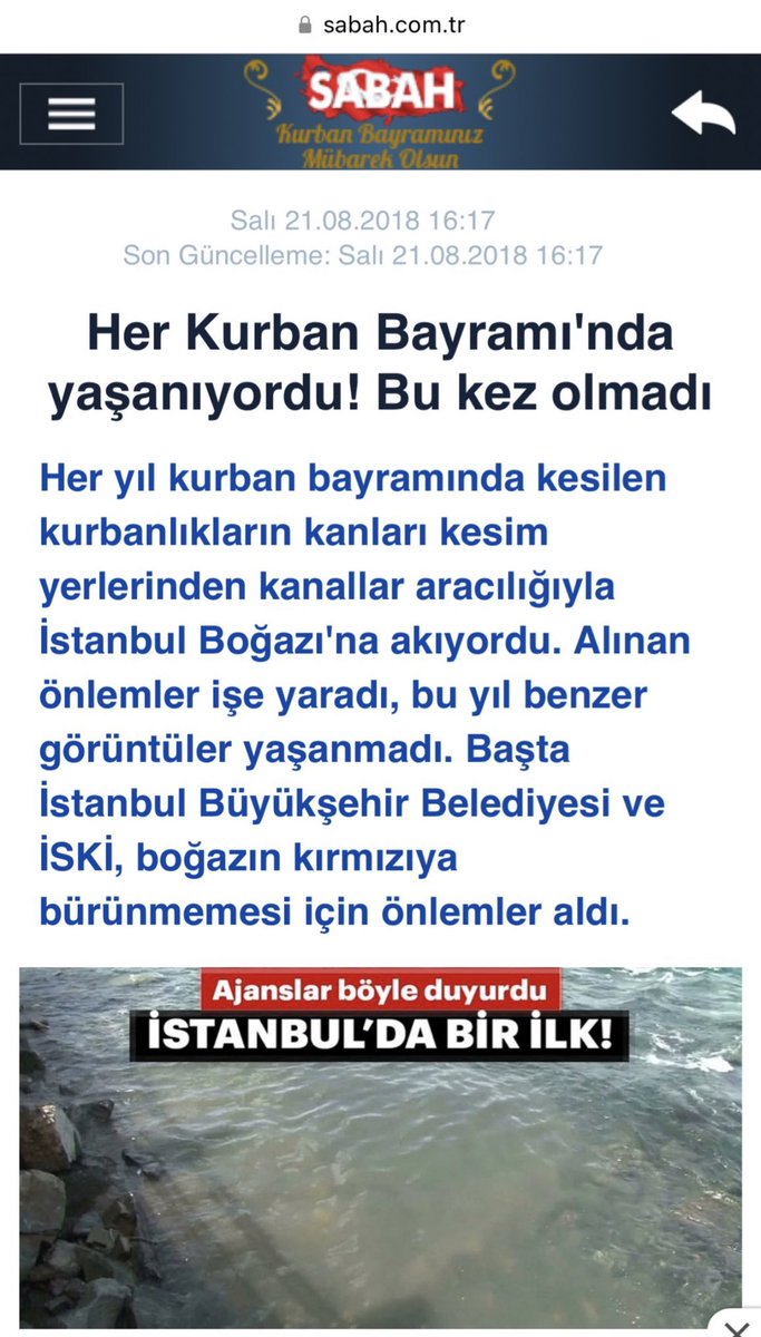 Güne Ekrem İmamoğlu’nun aşağıdaki tweeti ile başladık. Takdir ettik. Boğazda artık böyle görüntüler olmuyordu…

Sonra Üsküdar Belediye Başkanı Hilmi Türkmen’in “Kamuoyuna zorunlu açıklama” diye başlayan mesajını gördük…

İmamoğlu’nun sahip çıktığı çalışmanın %90’dan fazlası