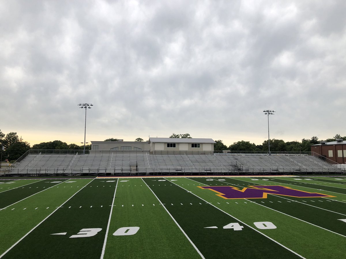 Despite the weather, I managed to take some pictures of Monticello High School’s stadium. Hopefully the damage wasn’t too extreme, as we saw a lot of fallen tree limbs around the town. This stadium and the whole athletic complex is very impressive. <a href="/SagesAthletics/">Sages Athletics</a>
