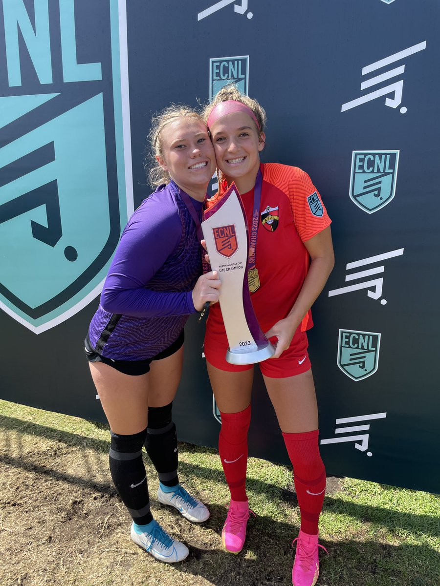 Grateful for the opportunity to play and be seen by tons of college coaches! So proud of my team for winning the @ECNLgirls North American Cup Championship!! Only 1 goal against!! Also got the chance to play on the field and get an assist! @ImCollegeSoccer @RealColoSoccer