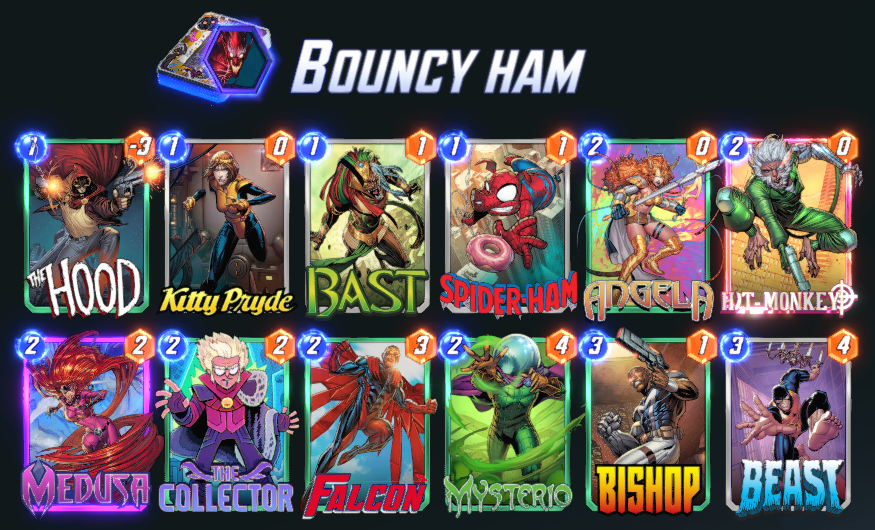 wils172's tweet photo. Smooth Infinity Conquest run using @DmoneyBrand 's list I saw him post earlier. Thanks bro! #MarvelSnap https://t.co/VuMtUdZQvd
