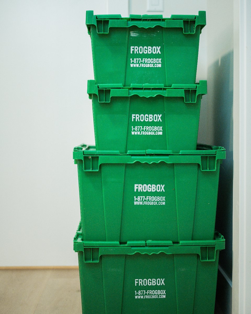 FROGBOX's tweet image. Pack &amp;amp; Stack

Save space and simplify your move with Frogbox's stackable boxes.

#SmartStorage #Frogbox