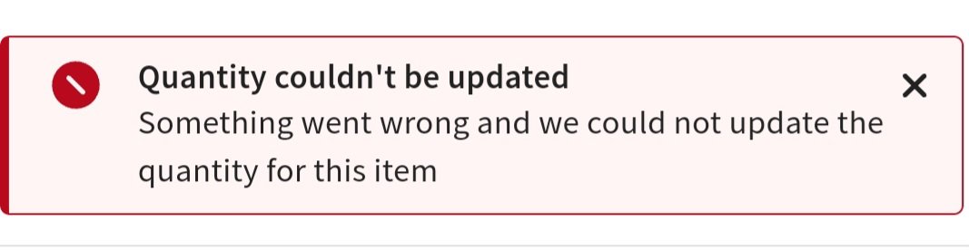 fireinbone_'s tweet photo. @Coles hi  coles, trying to do a click and collect and im trying to add items to the cart and keep getting this error. I have logged out and cleared the cache as well. Tried with multiple items too and a different browser. https://t.co/w7aoww04AE