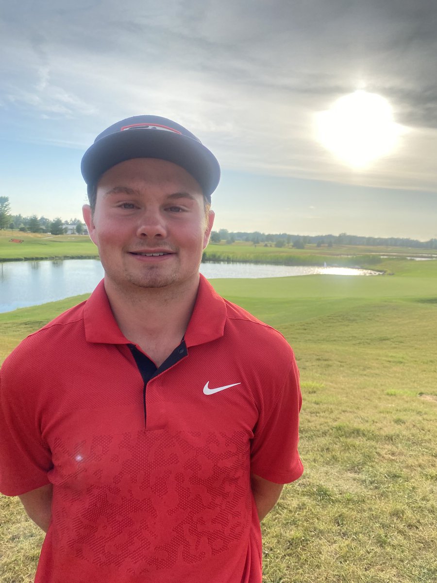 Roanoke-Benson 2023 grad DJ Norman fires a -1 70 in Round 2 of All Pro Tour at Metamora Fields!  Amazing!
