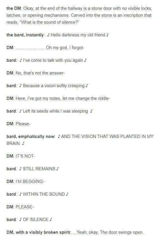 Are bards the best or the worst? #DnD #ttrpg #dnd5e