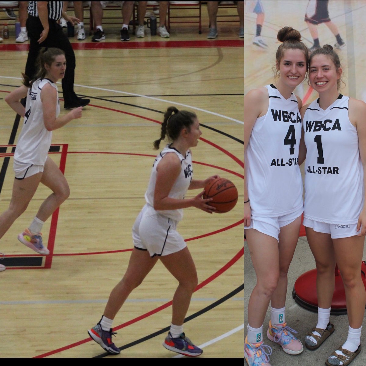 RuuReads's tweet photo. Great job at the WBCA All Star Game yesterday, @ShannonRusch18 &amp; @sylviafox24 !  I can’t believe I won’t be taking pictures of you two playing ball together anymore! https://t.co/y1qIOPRgAw