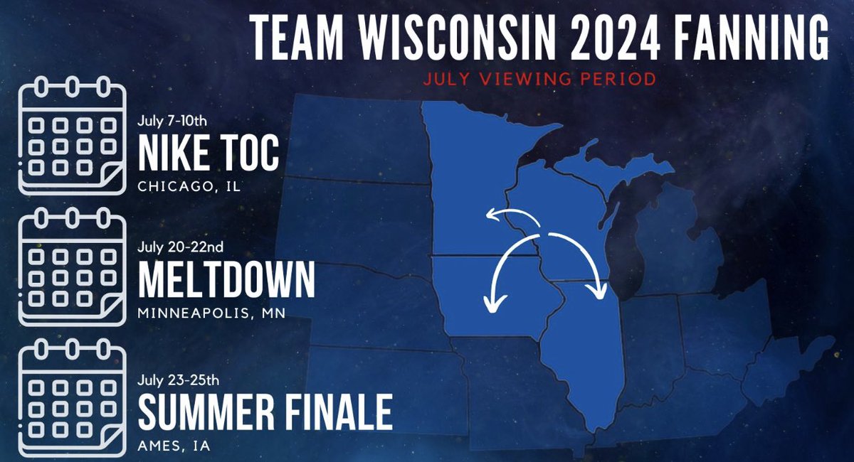 Can’t believe it’s almost over, last three tournaments with @TW_fanning . Excited to spend July in the gym with my AAU family!