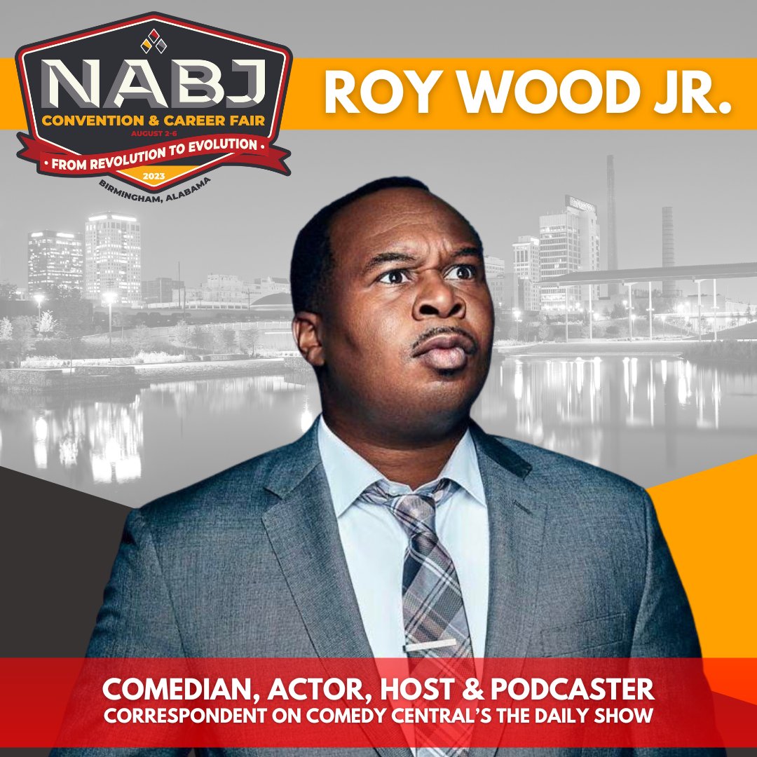 🤩We are excited to hear from #Birmingham's own @roywoodjr at this year's #NABJ23 convention! Join us by registering at NABJConvention.com.