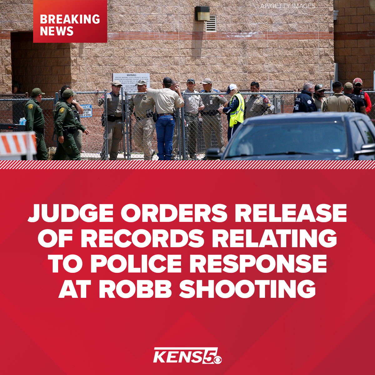 BREAKING: A state district judge has ordered Texas DPS to share public records relating to the police response at Robb Elementary last year. kens5.com/article/news/s…