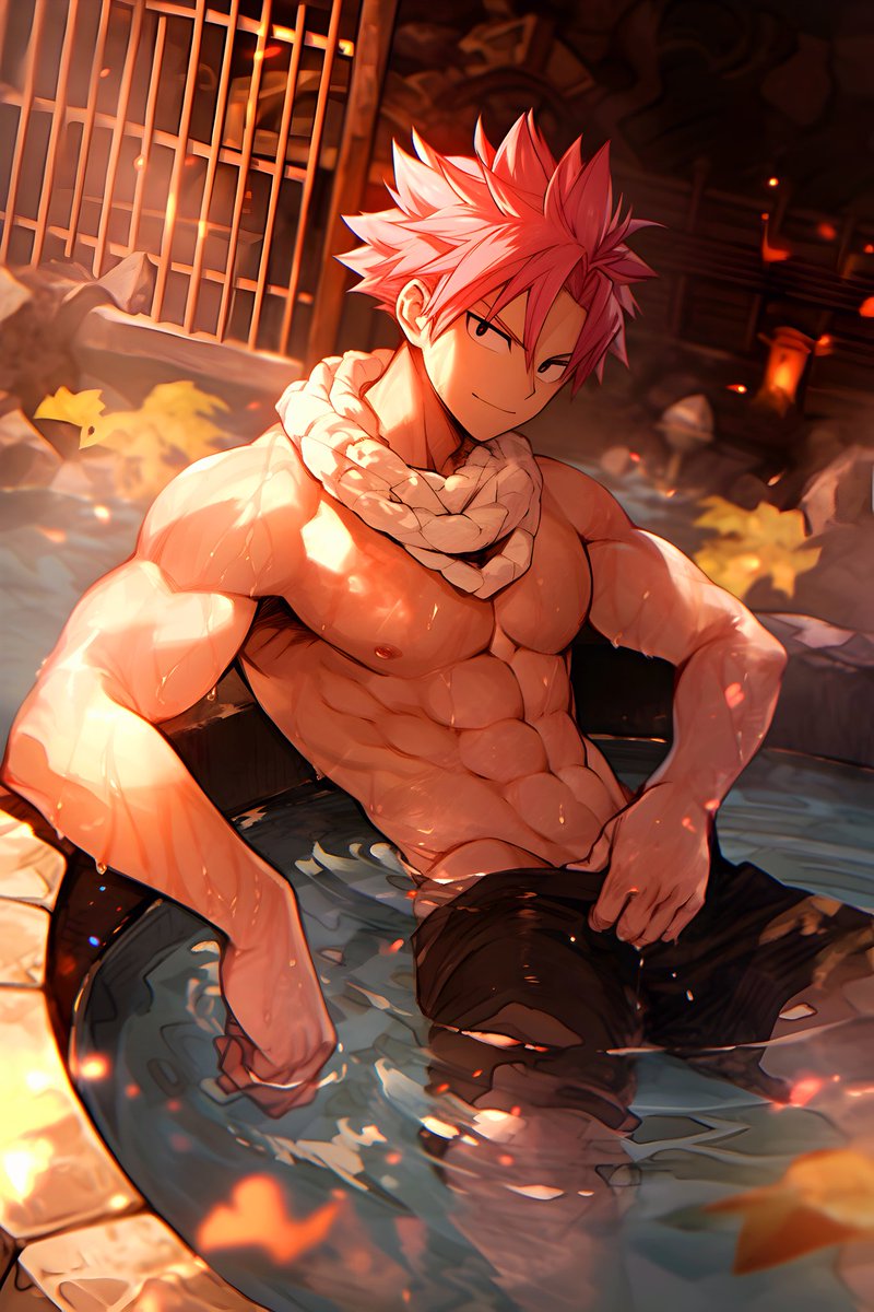 The hotsprings aren't the only hot thing here 🏊🌊 #FairyTail #FairyTail100YearsQuest #fairytailfanart #Natsu #anime #AnimeArt #animeboy #fanart #AIArtworks #AI美少女 #aiartist #AIArtistCommunity #AIArtCommuity #AIArtwork #AIart #nijijourney #nijijourneyv5