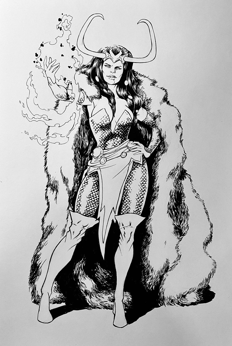 Lady Loki commission from Heroescon #Marvel #Loki #LadyLoki #MarvelComics #copic #HeroesCon #Heroescon2023