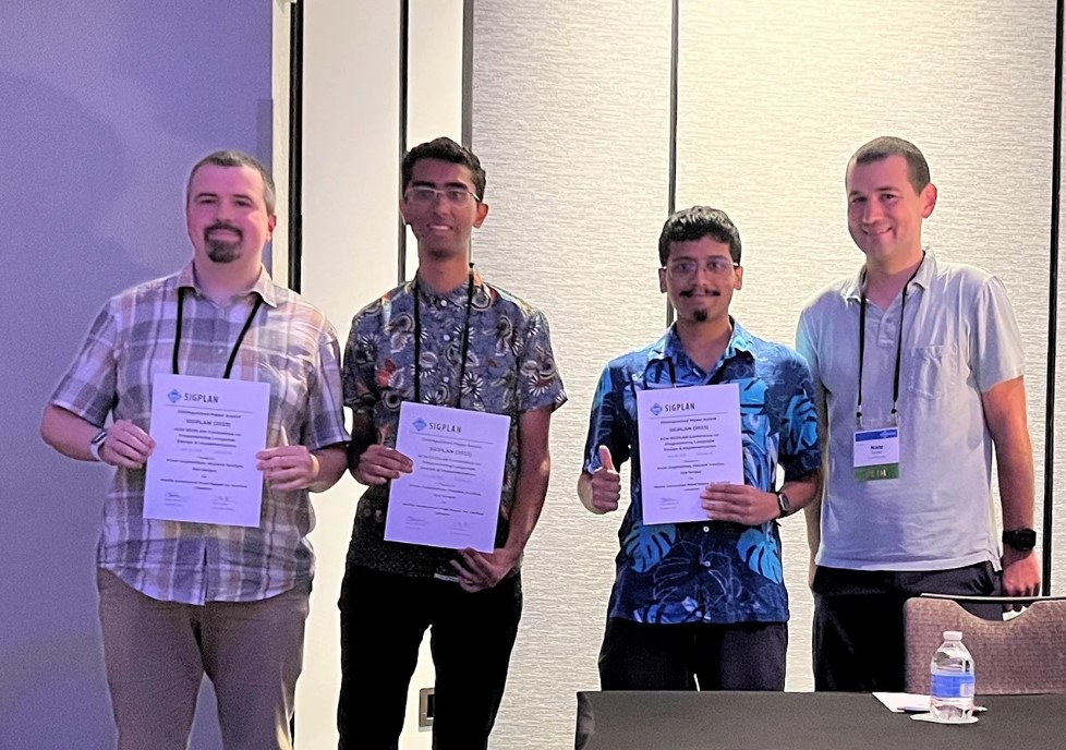 NUS Computing (@nuscomputing) on Twitter photo ๐Congratulations to #NUSComputing's associate professor <a href="/ilyasergey/">Ilya Sergey</a> and team ๐on being awarded the ACM SIGPLAN Distinguished Paper Award ๐ at the 44th ACM SIGPLAN Conference on Programming Language Design and Implementation (PLDI)!
Story here: nus.edu/3PvPkcW๐ ๐Congratulations to #NUSComputing's associate professor <a href="/ilyasergey/">Ilya Sergey</a> and team ๐on being awarded the ACM SIGPLAN Distinguished Paper Award ๐ at the 44th ACM SIGPLAN Conference on Programming Language Design and Implementation (PLDI)!
Story here: nus.edu/3PvPkcW๐