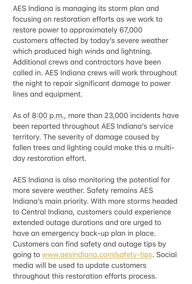 AES Indiana tweet media