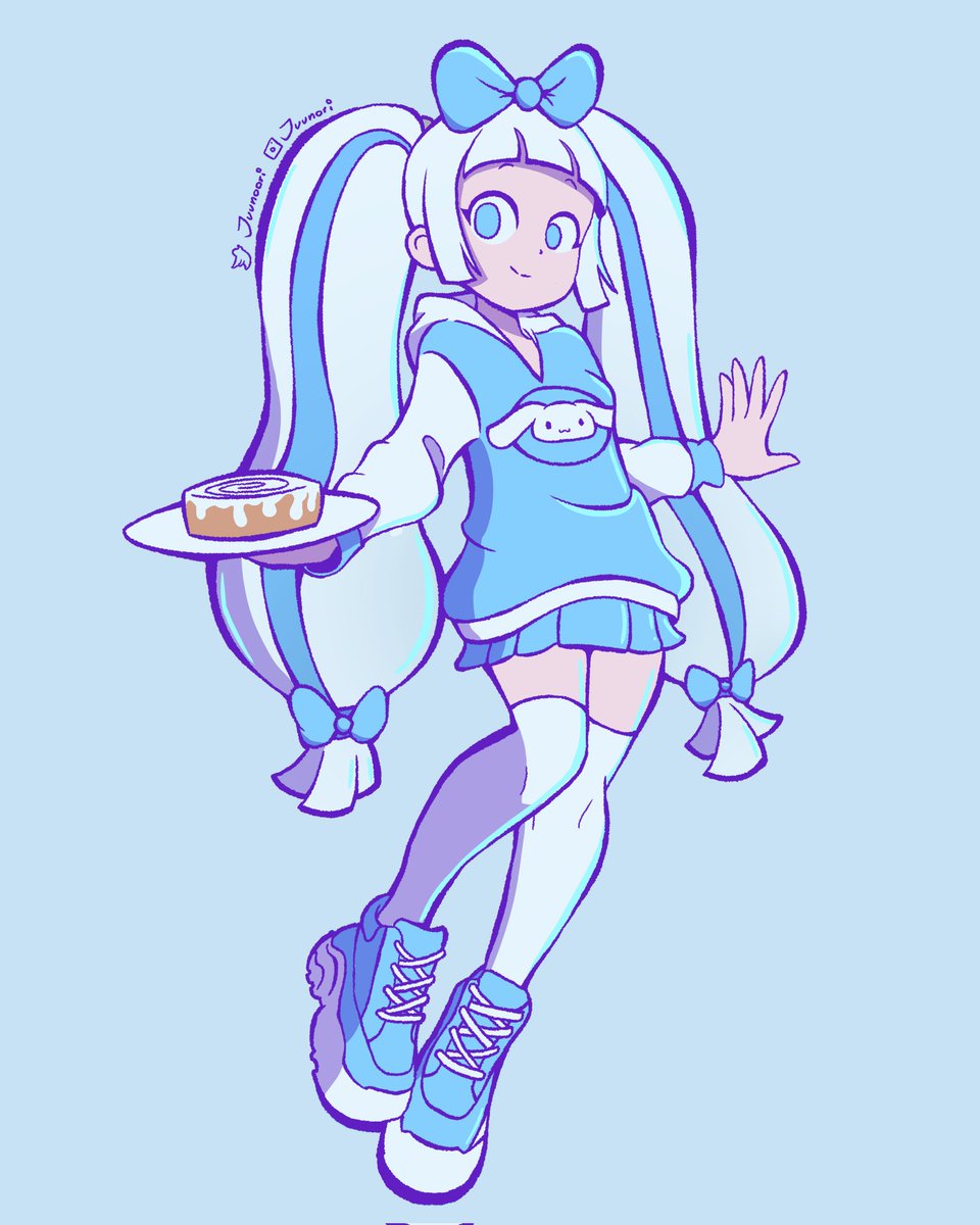 Juunoori's tweet photo. Cinnamoroll Girl! 💫
I had never done an illustration like this, transforming a character into a human but I loved doing this fanart and in this style 🦫 https://t.co/hzxPCCy8Vb