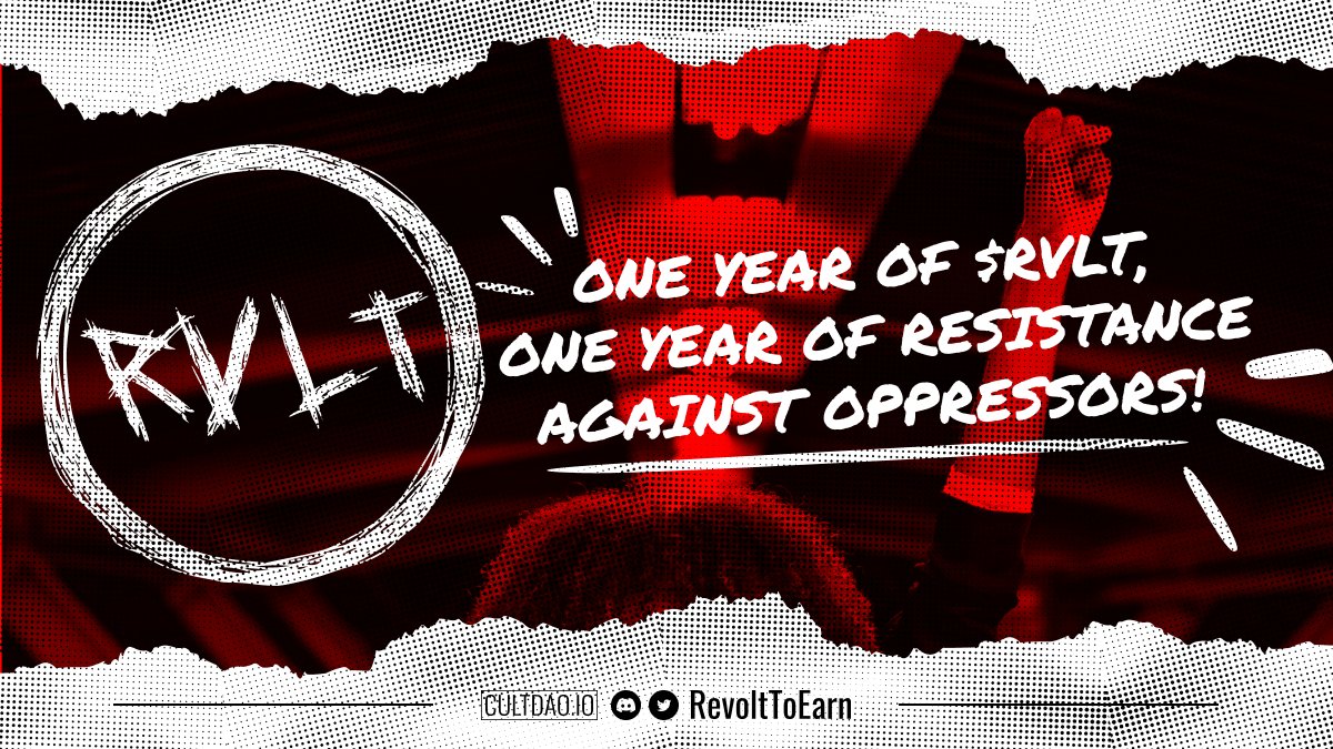 Let's celebrate family! Today we complete 1 year of $RVLT!

$RVLT #RVLTDAY $CULT #MODULUS