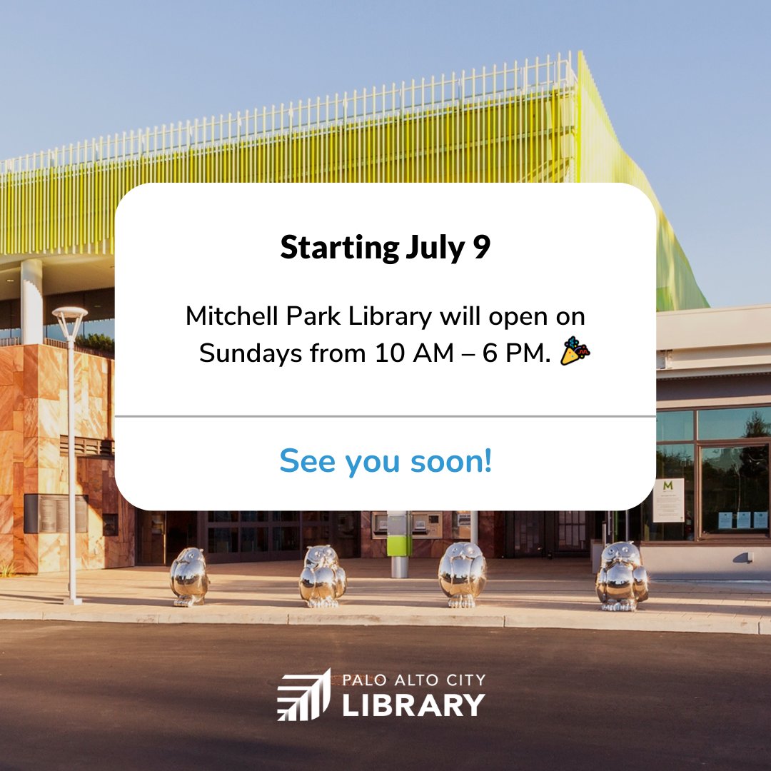 Summer Reading for a Cause prize pickups start July 1! There's still time to sign up and participate. Plus, we'll be opening on Sundays at Mitchell Park Library starting July 9. Read our July news for more info: conta.cc/430cKKF