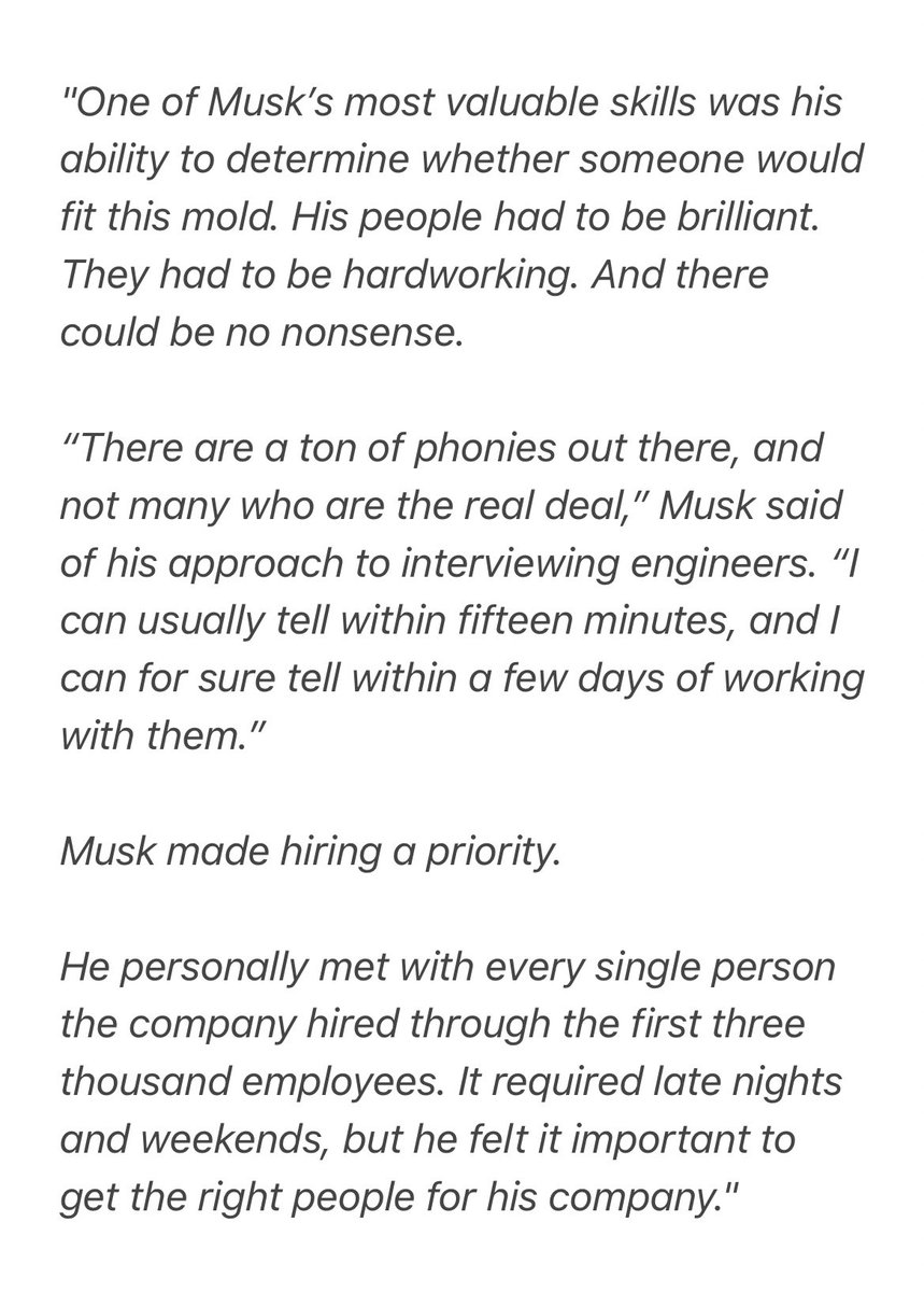 Elon ( <a href="/elonmusk/">Elon Musk</a> ) personally met with the first 3,000 hires at SpaceX: