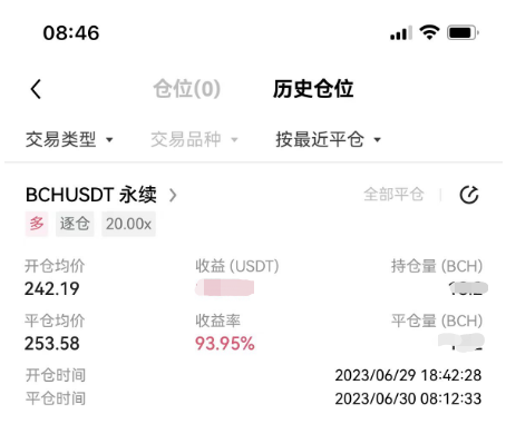 GodLeeks's tweet photo. 做多一时爽 一直做多一直爽 $BCH #BCH，就是平早了 应该再拿一拿 现在BCH已经突破260美金关口了 https://t.co/D37yg0KQ8F