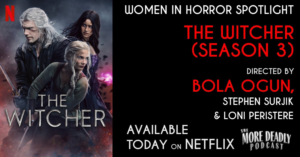 zgpodcasts's tweet image. Woman Director Spotlight: #TheWitcher season 3 vol.1 hit @Netflix today &amp;amp; @onebolafun directed 2 episodes. It’s sadly rare to have a black woman behind the camera, but Ogun has already had a successful career directing tv.
#horror #horrorpodcast #womeninhorror #womendirectors