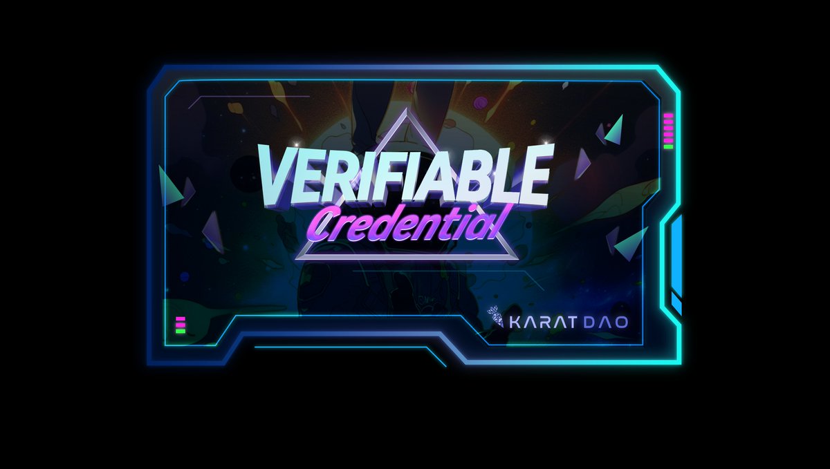 🧵(1/3) Introducing Verifiable Credentials (VC), a significant step towards realizing KaratDAO's ultimate vision. Our aim has always been to build a trustless and shareable Identity network. By migrating user data onto the blockchain, we can now leverage cutting-edge