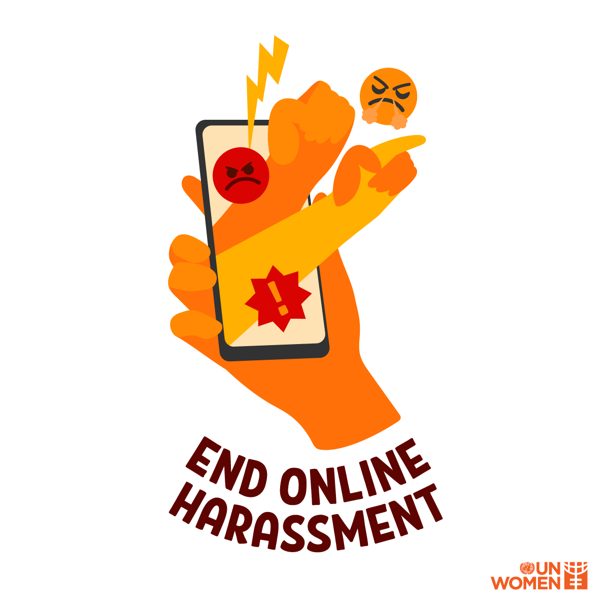 With an increase in Internet use during #COVID19, women and girls have become targets of online violence more than ever. 
#OrangeTheWorld by using social media to spread awareness & kindness.