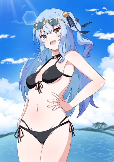 水着すいちゃん  #ほしまちぎゃらりー