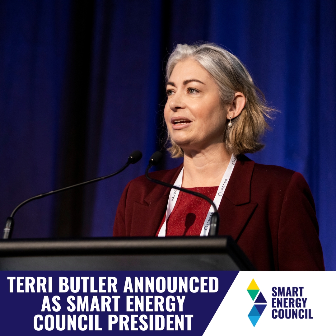 SmartEnergyCncl's tweet photo. We're proud to announce @terrimbutler as President of the @SmartEnergyCncl.

Terri brings a wealth of experience, serving as a Member of Federal Parliament including a number of Shadow Minister roles. As a workplace relations lawyer and Chair of @circular_aus.

#SmartEnergy https://t.co/1czsXQjowZ