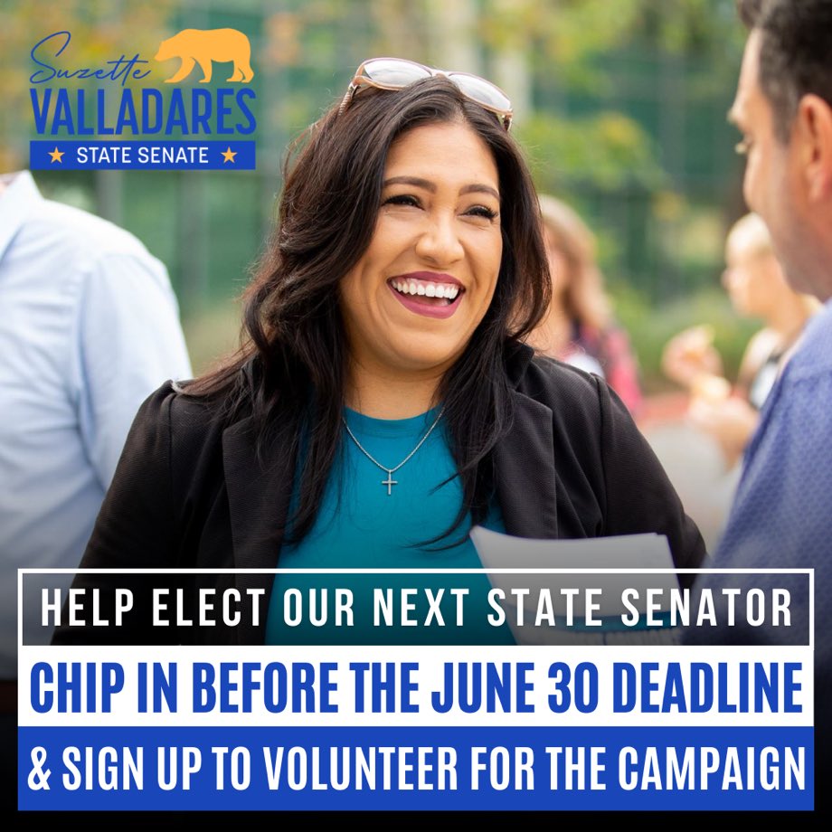 Thank you for all your continued support - you can sign up to volunteer or chip in to help us equip our volunteers! ➡️ suzettevalladares.com 

#steppingupforCA #TeamSuzette #SD23