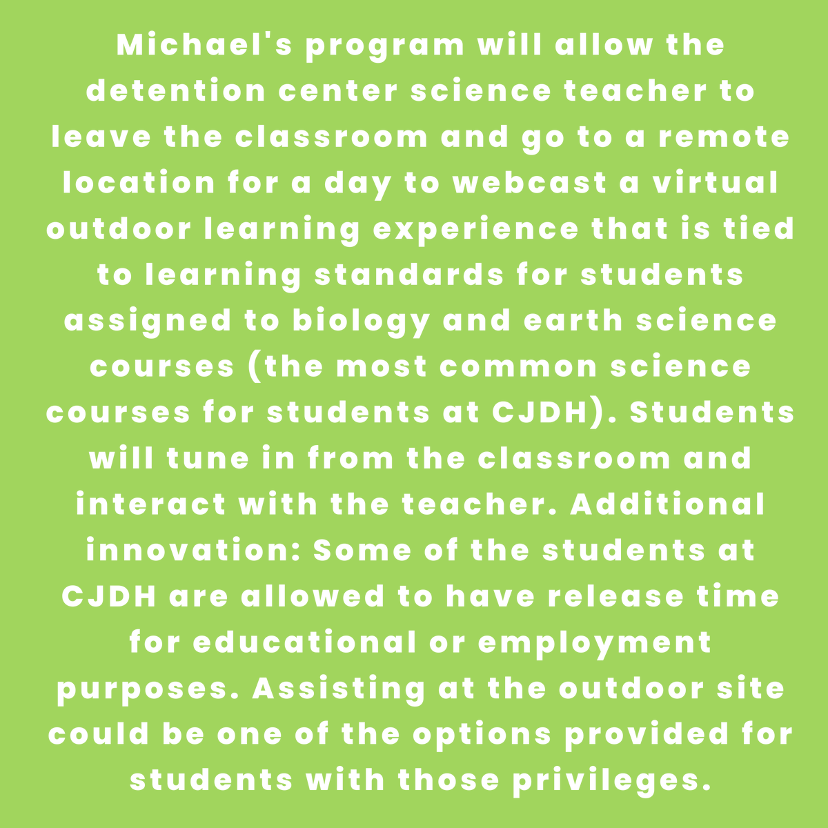 We are proud to support the faculty &amp; staff of
@ccpsinfo with Innovation Grant Awards! The grants are used to provide #students with enhanced #learning #opportunities through creative, innovative &amp; replicable programs. Congratulations to one of our recipients, Michael Ashton!