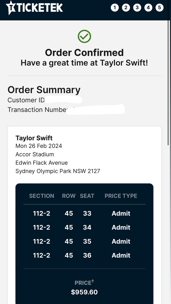 ambear11's tweet photo. GUYS MY FRIENDS AND I GOT TAYLOR SWIFT TICKETS IN 15 MINUTES FOR SYDNEY!!! #TaylorSwiftErasTour #ticketek #TaylorSwift #taylorswiftconcert #taylorswiftaustralia @taylorswift13 @Ticketek_AU https://t.co/pc87SITaPV