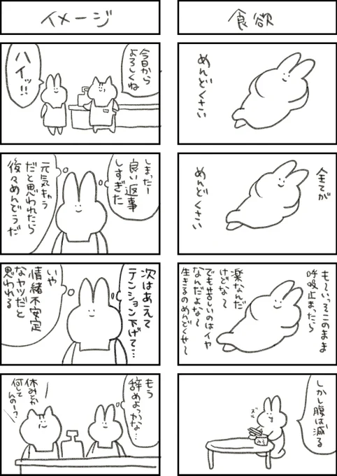 全てがめんどくさいウサギの日常(1/4)